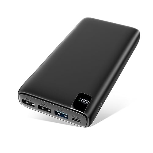 A ADDTOP Power Bank 26800mAh, 22,5W Powerbank USB C Externer Akku mit PD 20W Power Delivery, Tragbares Ladegerät mit 4 Ports kompatibel mit Smartphone, Tablets und mehr