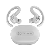JLab JBuds Air Sport True Wireless Bluetooth Kopfhörer Sport, In Ear Ohrhörer Kabellos mit USB Ladecase, Sportkopfhörer mit Be Aware Audio, IP66 schweißresistent und Custom EQ3 Sound (Weiß)