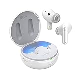 LG TONE Free DFP9 In-Ear Bluetooth Kopfhörer mit Dolby Atmos-Sound, MERIDIAN-Technologie, ANC (Active Noise Cancellation), UVnano & IPX4-Spritzwasserschutz - Weiß