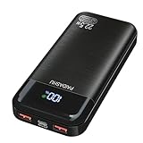 PAIDASHU Power Bank 27000mAh 22,5W Externer Handyakku PD20W Schnell Aufladende Powerbank USB C mit LED Display 3 Ausgängen & 2 Eingängen Tragbares Ladegerät für Smartphones (002)